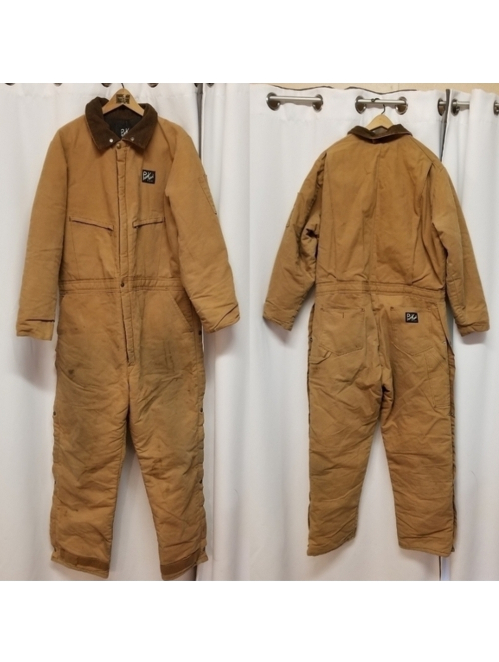 Vintage Polar King by‎ Key Premium Waist Zip Insulated Duck Coveralls Size 46 XL